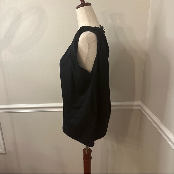 NWT Banana Republic supima twist top in black - Size XS - Picture 3 of 5
